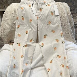 Bagatelle White Cropped Wide Leg Pants